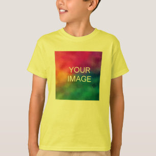 Lägg till fototext namn ungdomspojkar framsida try t shirt