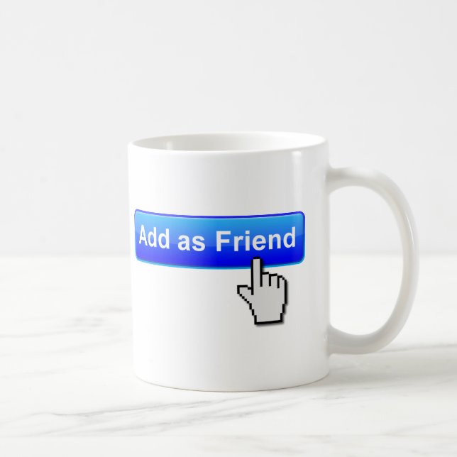 Lägg till Friend Funny Mug Kaffemugg (Höger)