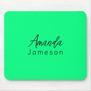 Lägg till Fullt Namn enkel, minimal, lägsta, Neon  Musmatta