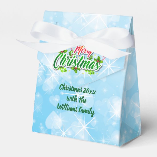 Lägg till God jul blå favoritruta för matchande Na Presentaskar (Framsidan Sidan)