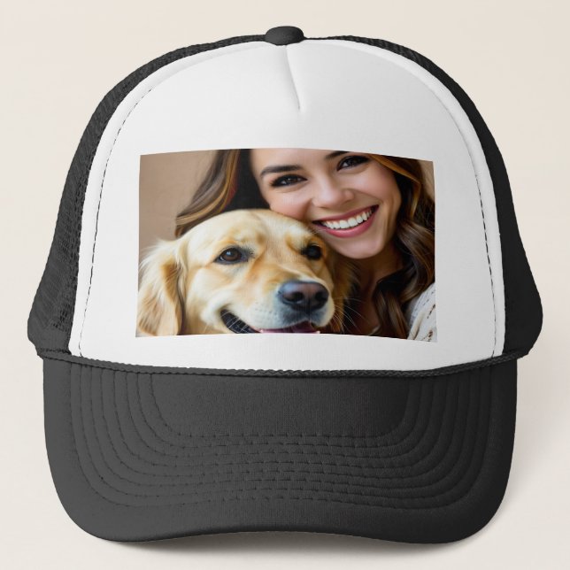Lägg till Golden Retriever Foto Anpassa Keps (Framsida)