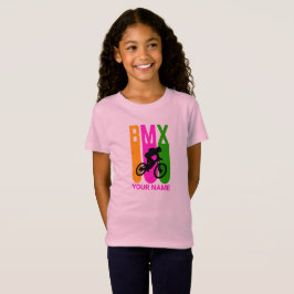 Lägg till Grönt för Rosa av Namn eller Text BMX Bi T Shirt