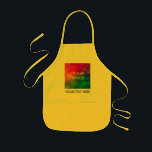 Lägg till Gulten Fotobildtext här Mall Barnförkläde<br><div class="desc">Lägg till din fotobildtext här MallMallBards Gult Kitchen-Apron.</div>