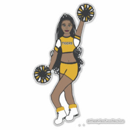 Lägg till Gulten Team Cheer Stickers /White/ Black Klistermärken