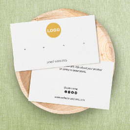 Lägg till Hål-kort för Stud Earring-Visning för Lo Visitkort