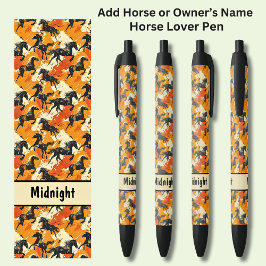 Lägg till häst eller ägarens Namn, svarta hästar