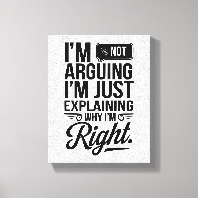 Lägg till Humor i ditt space - fetstil och stil Canvastryck (Framsida)