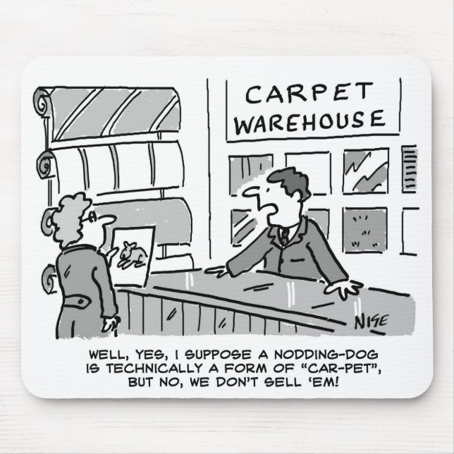 Lägg till Hund-begäran i en Carpet Shop Musmatta (Framsidan)