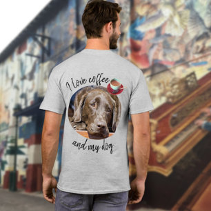 Lägg till Hund Foto och Personlig Text-Shirt T Shirt