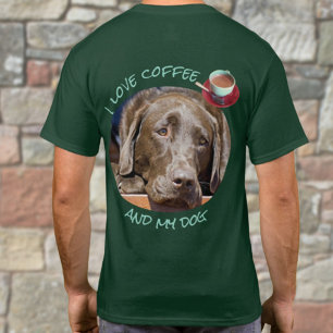 Lägg till Hund Foto och Personlig Text-Shirt T Shirt