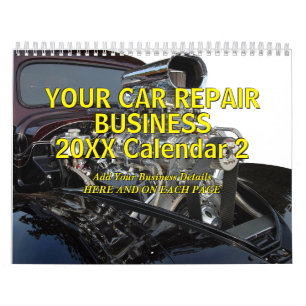 Lägg till information - Reparation av bil 20xx Kalender