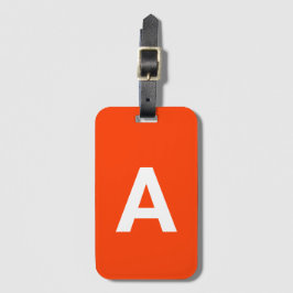 Lägg till initial Monogram Personlig Enkel Modern Bagagebricka