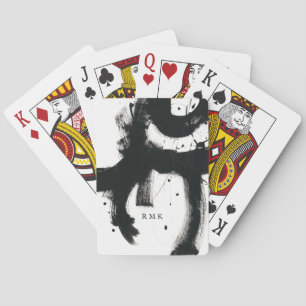 Lägg till Initialer Onyx Gesture Casinokort