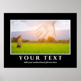 Lägg till inspirationstextfoto Poster