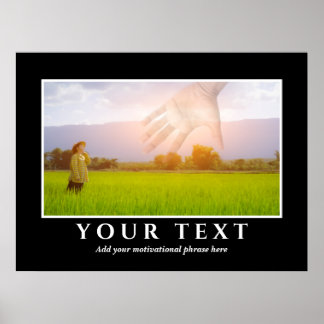 Lägg till inspirationstextfoto Poster