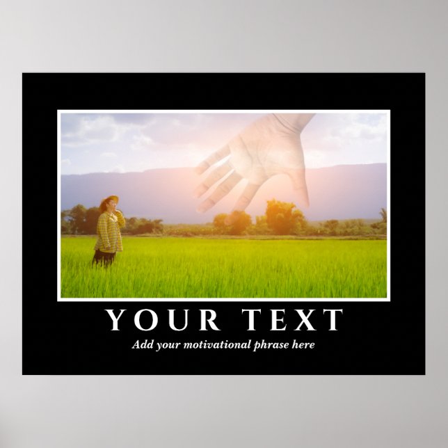 Lägg till inspirationstextfoto Poster (Framsidan)
