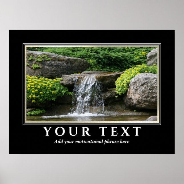 Lägg till inspirationstextfoto Poster (Framsidan)