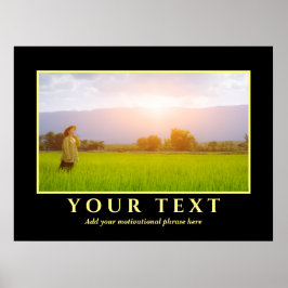 Lägg till inspirationstextfoto Poster