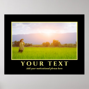 Lägg till inspirationstextfoto Poster