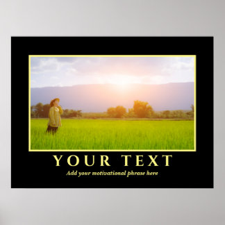 Lägg till inspirationstextfoto Poster