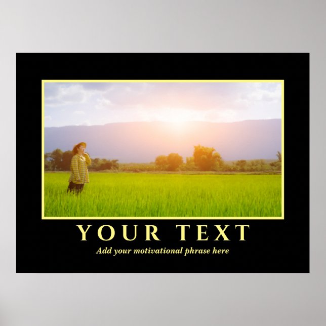 Lägg till inspirationstextfoto Poster (Framsidan)