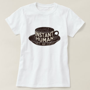 Lägg till kaffe direkt på människa t shirt