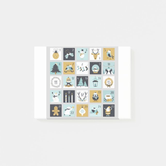 Lägg till kalender för utskrivbar kalender post-it block (Framsida)