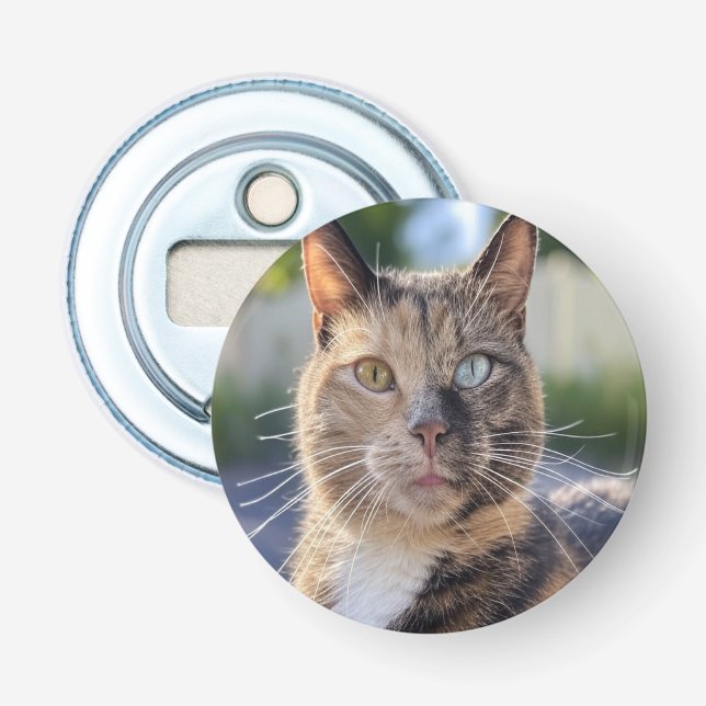 Lägg till kattfoto Anpassa Flasköppnare (Framsidan)