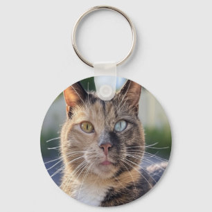 Lägg till kattfoto anpassa nyckelring