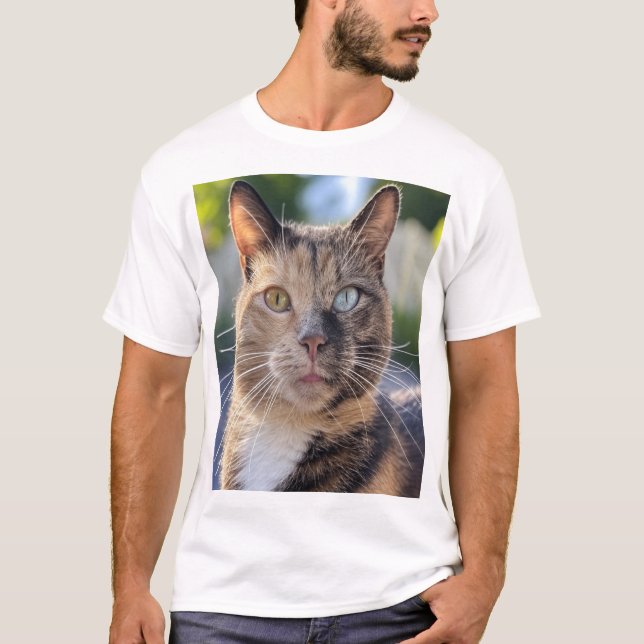 Lägg till kattfoto anpassa t shirt (Framsida)