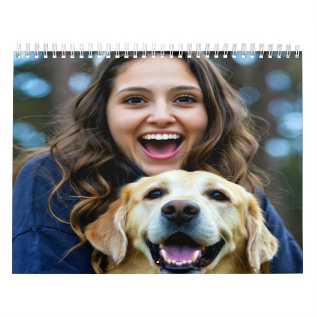 Lägg till Labrador Retriever Foto Personalisera Kalender (Omslag)
