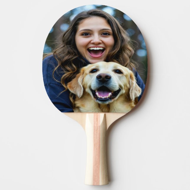 Lägg till Labrador Retriever Foto Personalisera Pingisracket (Framsidan)