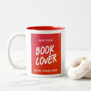 Lägg till lanseringen Bok Cover Red Author Promoti Två-Tonad Mugg