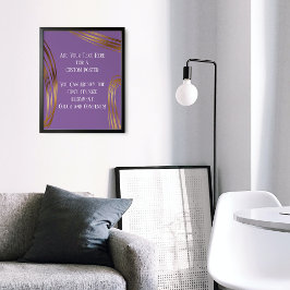 Lägg till Lila för Guld-Ovaler med Anpassningsbar  Poster