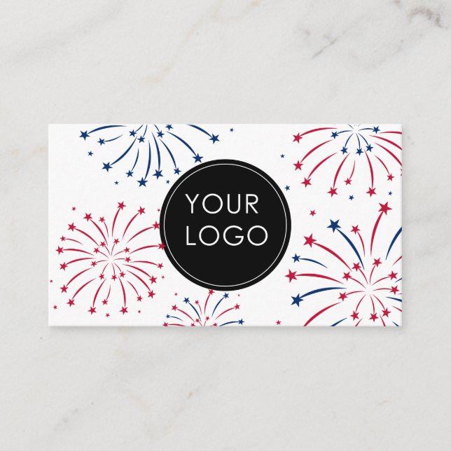 Lägg till Logotyp 4:e juli Business Company Firewo Tilläggskort (Framsida)