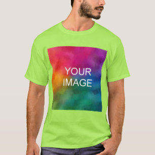 Lägg till Logotyp anpassa Manarna Lime Template T Shirt