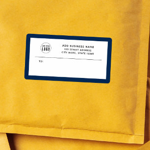 Lägg till Logotyp Anpassningsbar Gräns Business Re Fraktsedel