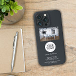 Lägg till Logotyp Anpassningsbar Text Company Phot<br><div class="desc">Elegant Lägg till Logotypen med Anpassningsbar Text Company Photo Grått iphone case. Lägg till logotyp,  foto och anpassa text,  företagsinformation,  namn,  adress och kontaktinformation.</div>