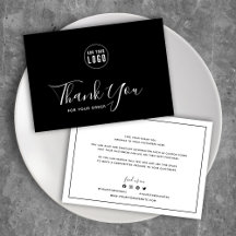 Lägg till Logotyp Black Gräns Editable Färg Tack