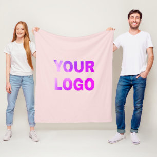 lägg till logotyp/design här fleecefilt