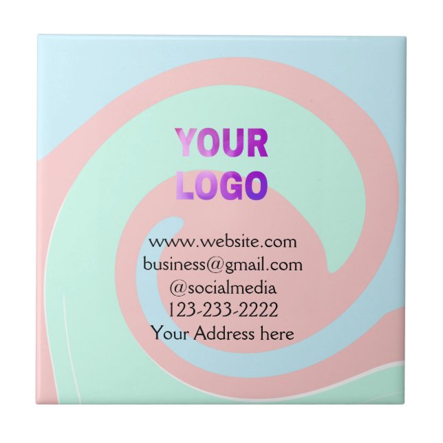 lägg till logotyp/design här för textpoänger kakelplatta (Framsidan)