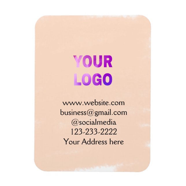 lägg till logotyp/design här för textpoänger magnet (Vertikal)