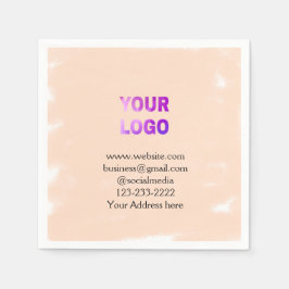 lägg till logotyp/design här för textpoänger pappersservett