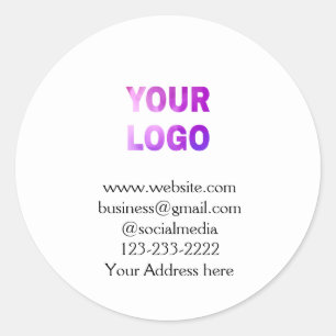 lägg till logotyp/design här för textpoänger runt klistermärke