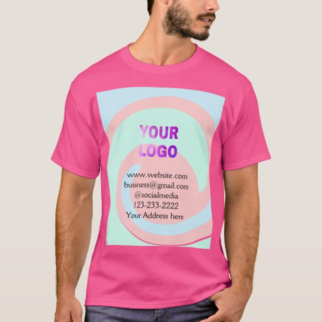 lägg till logotyp/design här för textpoänger t shirt (Framsida)