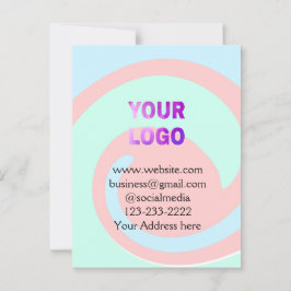 lägg till logotyp/design här för textpoänger vykort