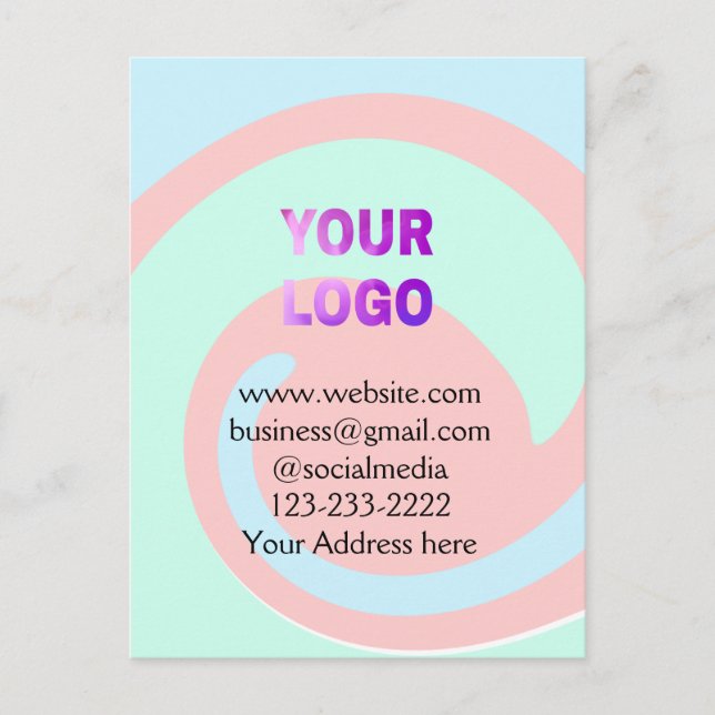 lägg till logotyp/design här för textpoänger vykort (Framsida)