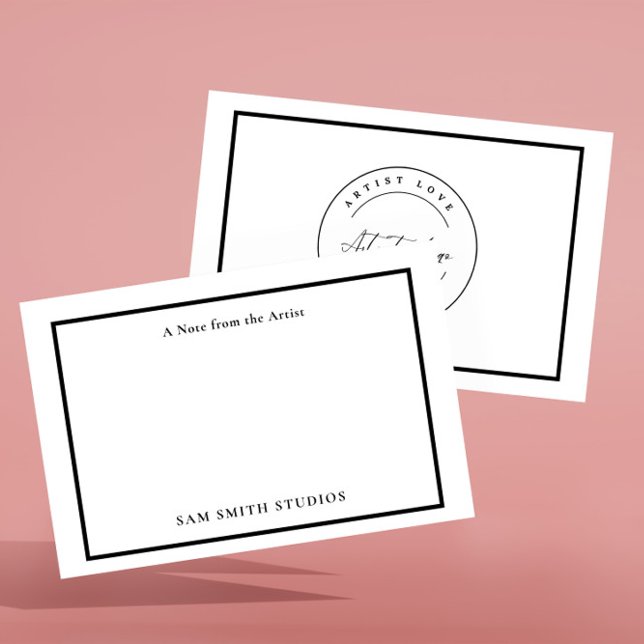 Lägg till Logotyp- eller fotoartist - tackkort Tack Kort (Skapare uppladdad)