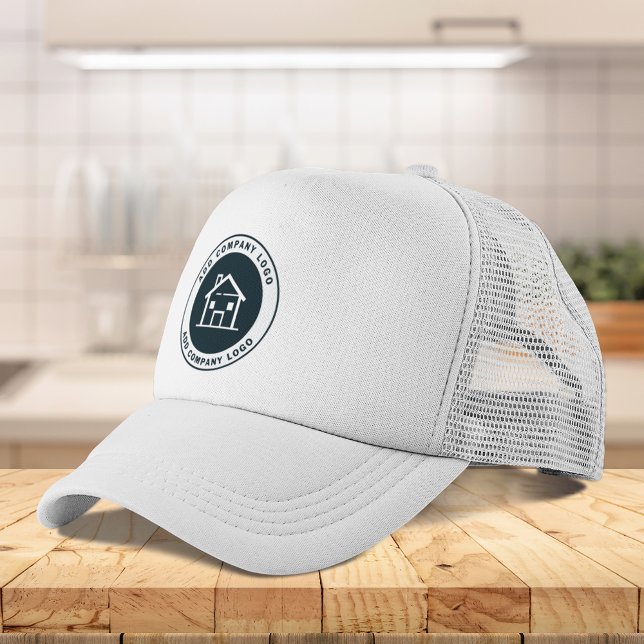 Lägg till Logotyp för anställda i Gods Agent Keps (Add Business Logo Real Estate Agent Employee Swag Trucker Hat)