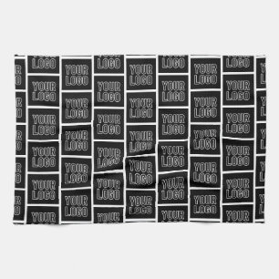 Lägg till Logotyp, foto eller uppladdad design Kökshandduk